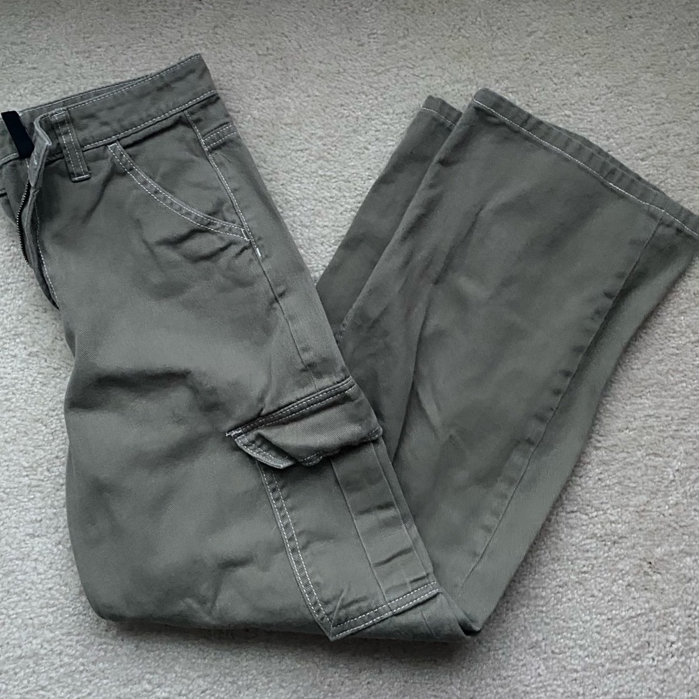 H&M Women's Olive Wide Leg Pants